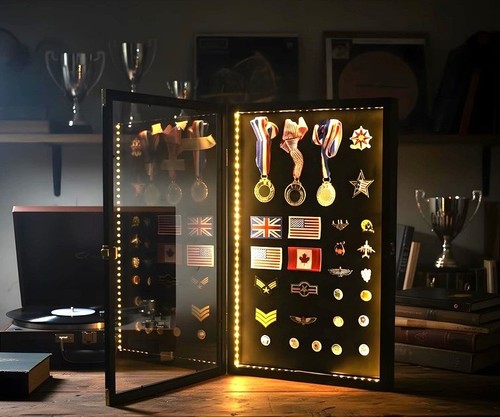 Pin ribbon medal display - pin,