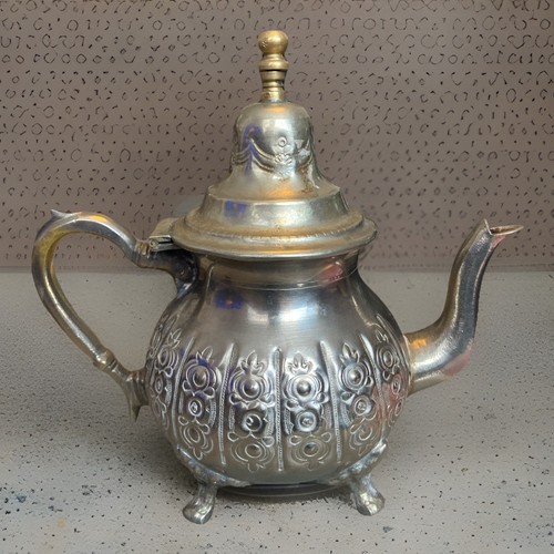 Moroccan silver plated - silver, teapot