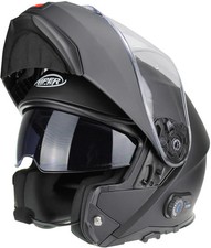 ViPER RS-V191 Blinc Bluetooth Flip-Up Motorcycle Motorbike Helmet - Matt Black