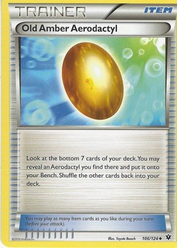106 124 old amber - old, aerodactyl