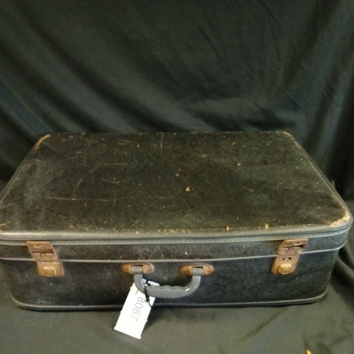 Vintage suitcase large blue - large,
