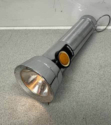 Pifco chrome battery torch - battery,