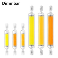 1X 2X10X R7s LED 78/118mm Glass Tube Light Bulb COB Replace Halogen Lamp Dimmable