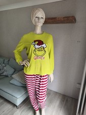 Grinch Womens Fleece Nightwear