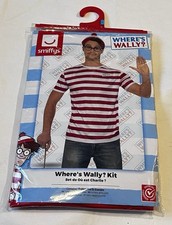 Smiffys  Where’s Wally Fancy Dress Costume Size Large Brand New