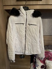 Gorgeous Ladies Poivre Blanc Designer Ski Jacket. White. Size XL