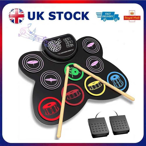 Electronic drum set with - drum,