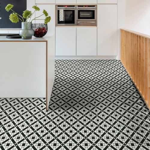 Black grey star - star, tile