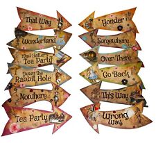 Alice in Wonderland Arrow Signs – Party Supplies for Mad Hatter Tea Party Decor