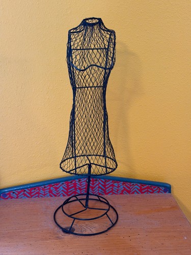 Vintage black wire mannequin - vintage,
