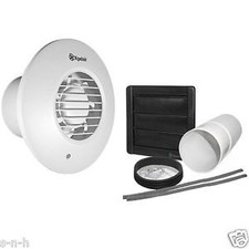 Xpelair DX100TR Timer Round Extractor Fan with Wall Kit - 93006AW