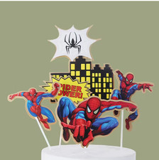Marvel 6pcs Set/Hero Series Spider-Man Birthday Cake Topper Boys/Girls
