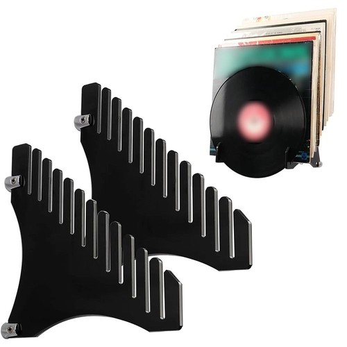 Record display rack clear - record,