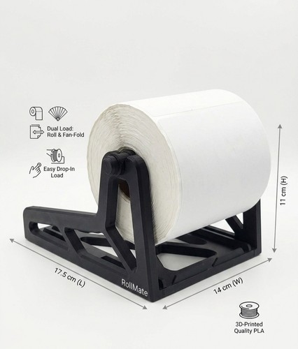 Thermal label roll and - thermal, fanfold
