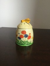 Vintage 1920's Marutomo Ware Japan Bee Finial Honey Pot