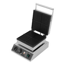 1750W Commercial Electric Waffle Maker Nonstick Baking Pancake Machine 50~300??
