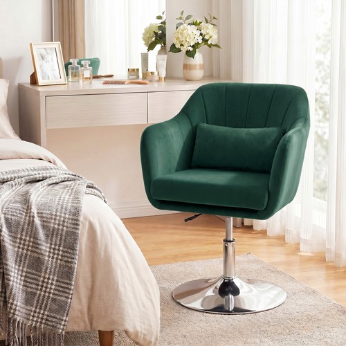 Homcom retro velvet swivel tub - homcom,