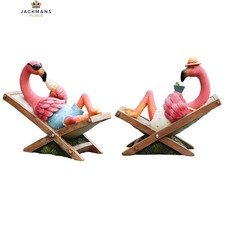 MUAMAX Pink Flamingo Garden