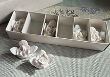 Floral shape white Bone China