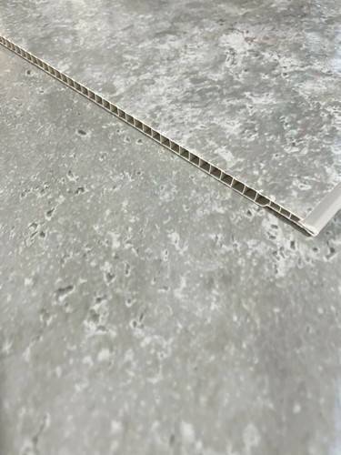 Grey concrete gloss bathroom - concrete,