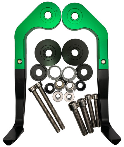 Green brake lever guards - , for