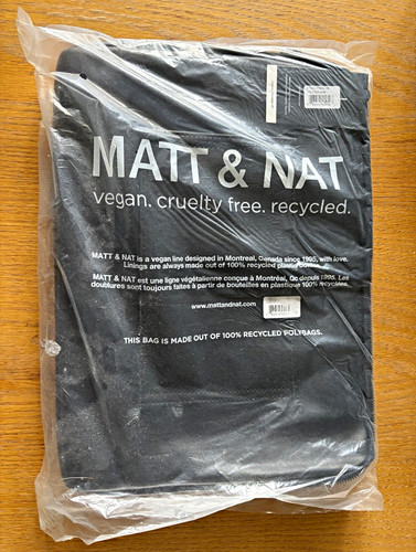 Matt nat vegan faux leather - &,