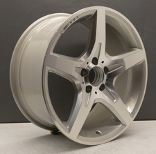 MERCEDES SLK R172 18" AMG ALLOY WHEEL RIM SILVER REAR 8.5 A1724012702 GENUINE X1