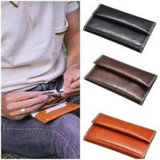 TAN PU LEATHER TOBACCO POUCH