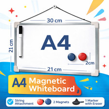 Magnetic whiteboard dry - a4,