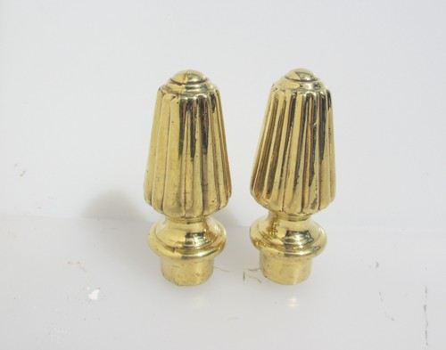 Victorian brass curtain pole - brass,