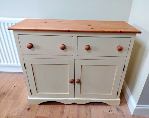 Solid pine sideboard painted - pine,