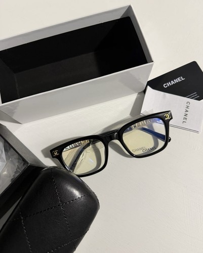 Chanel square black plastic - chanel,