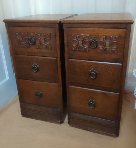 Pair vintage art - vintage, deco