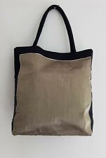 THE MASAI CLOTHING Women's Black/Green Colourblock 100% Viscose Handbag. Small.