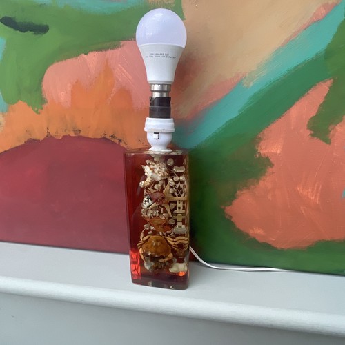1960s 70s unusual table lamp - table,