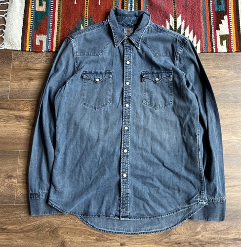 Levi denim shirt mens blue - shirt,