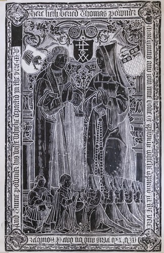 Vintage brass rubbing - brass,
