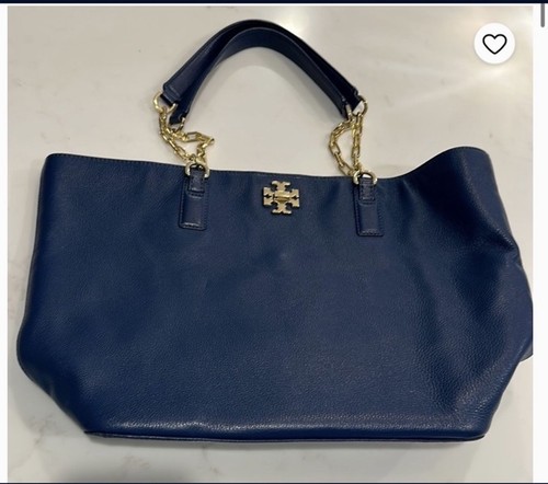 Tory burch blue - burch, pebbled