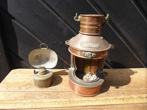 Vintage copper ships masthead - copper,