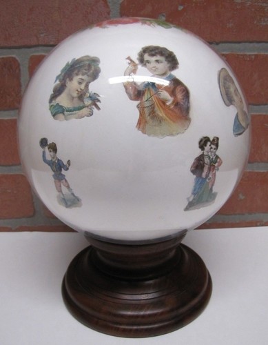 Antique victorian potichomania - antique,