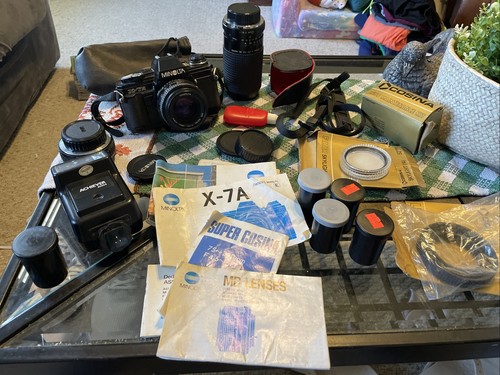 Minolta film camera with - x-7a,