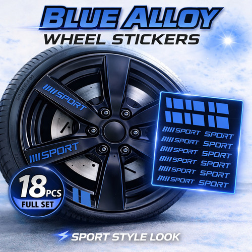 18pcs blue alloy - 18pcs,