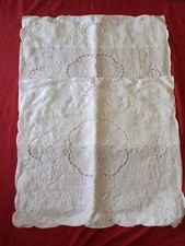 2 FODERE CUSCINO 45X42 CM LINO, Seconda Metà '900 INTAGLIO 