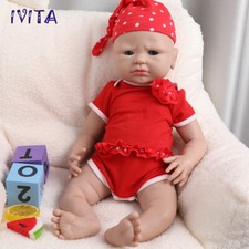 IVITA 20'' Adorable Soft Silicone Reborn Baby Girl Solid Silicone Doll Kids Gift