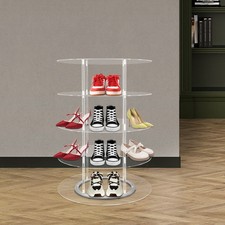 5-Tier Free Standing Shoe Organizer for Entryway/ Cloakroom Rotating Shoes Shelf