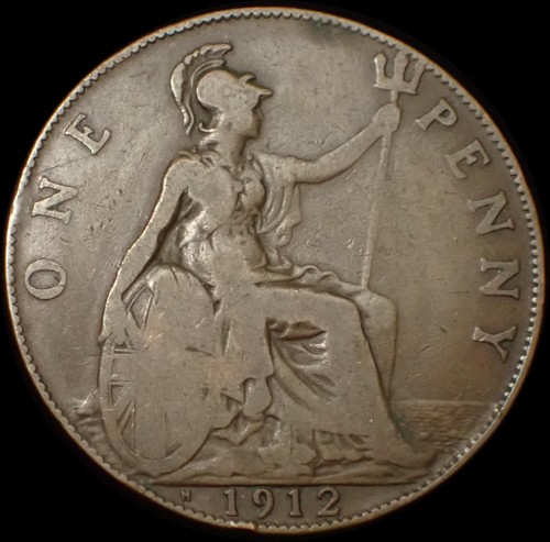 One penny 1912 george v - uk,