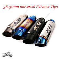 51MM Motorcycle Exhaust Muffler Tail Pipe Stainless Steel Slip-On Silencer Tips