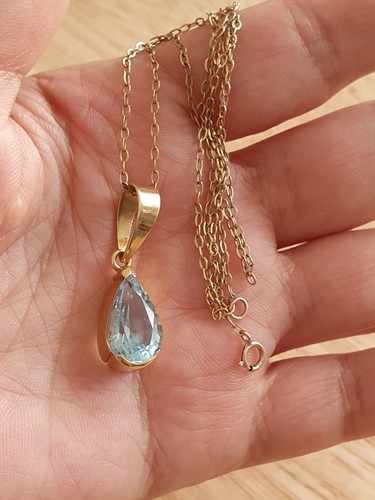 18ct gold blue large - 18ct,