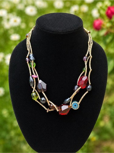 Gold tone multi strand - gold,