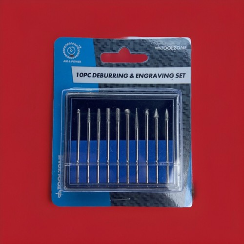 10pc diamond burr bit set - 10pc,